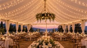 How to Hang Wedding Canopy Lights for a Clean, Romantic Glow