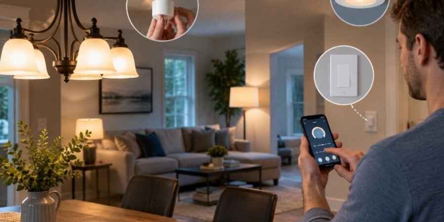 Upgrading Traditional Lights to Smart Lighting Without Replacing Every Fixture