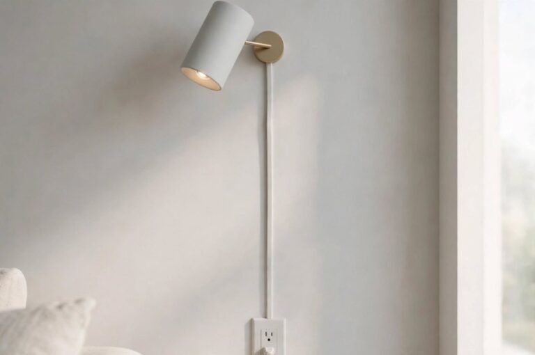 How to Hide Cord on Plug In Wall Sconce