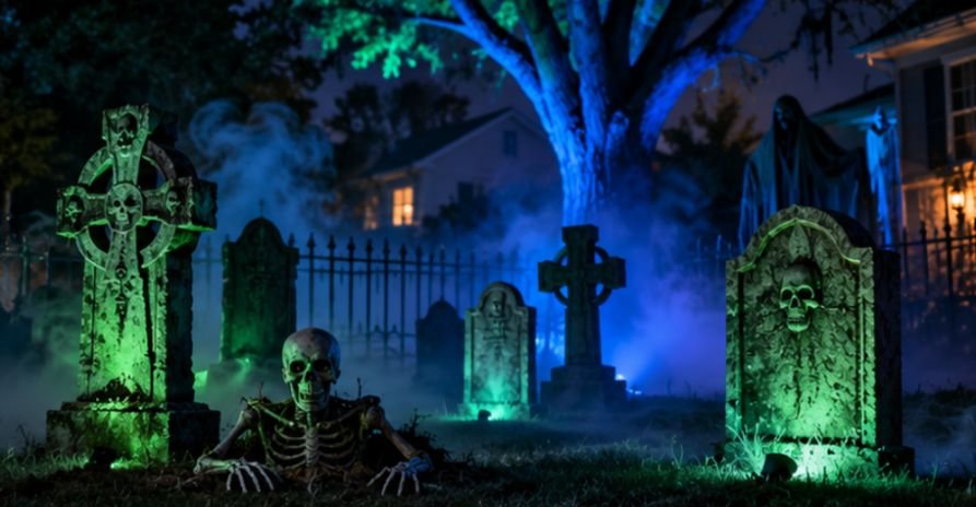 How to Set Up Halloween Uplighting Step by Step