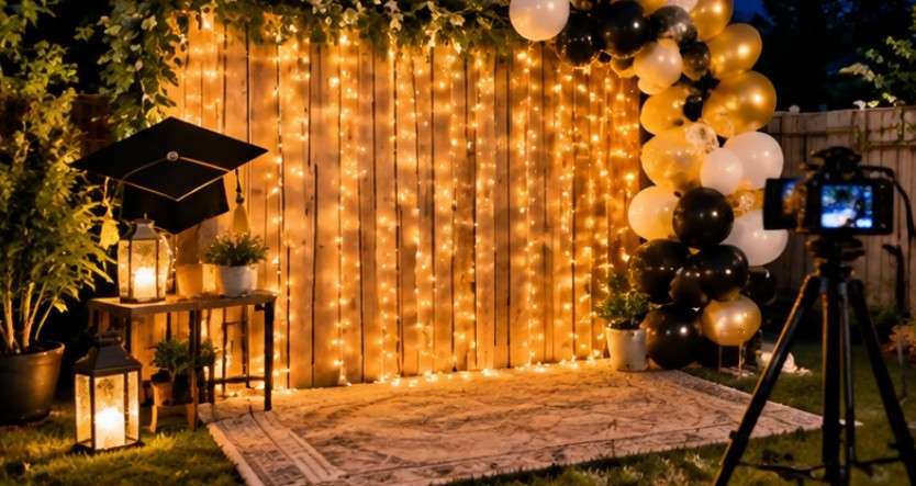 Add Graduation-Themed Lighting Details