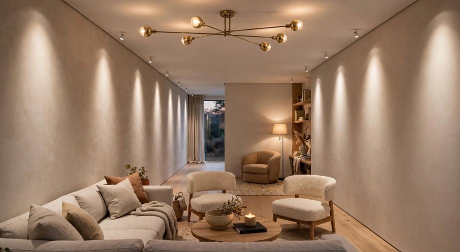 Best Lighting Layout for Long Narrow Rectangular Living Room