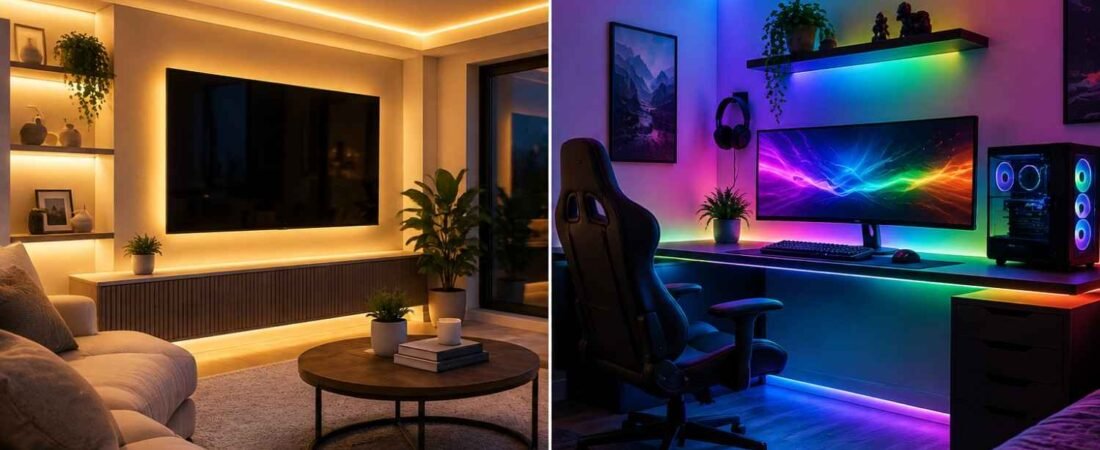 RGBW vs RGBIC LED Strip Lights: Understanding the Right Choice for Your Space