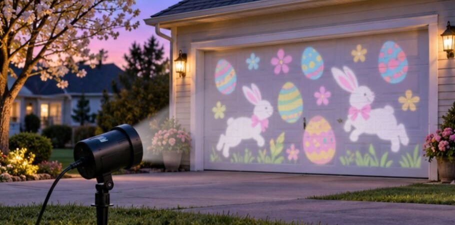 Easter Bunny Lawn Projector Setup: A Safer, Sharper Way to Light the Yard