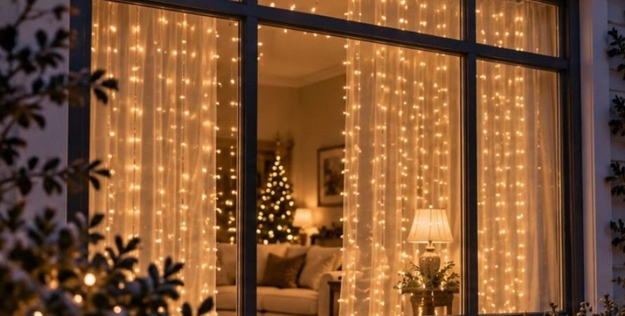 Holiday Window Decorative Lighting Ideas That Look Better From the Street