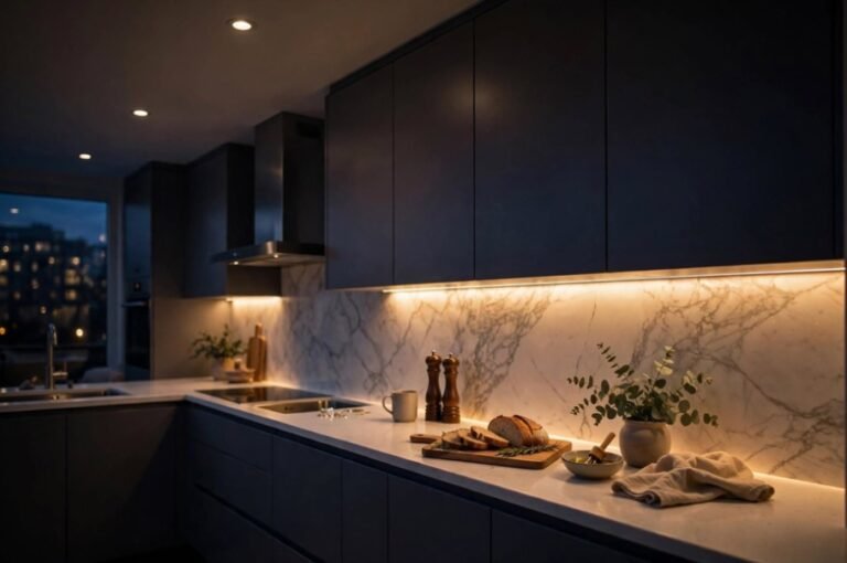 How to Position Recessed Lighting Over Kitchen Countertops