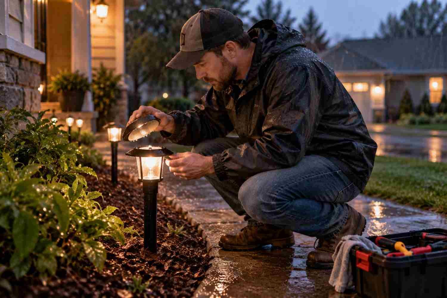 How to Troubleshoot Outdoor Lights After Heavy Rain and Prevent Damage