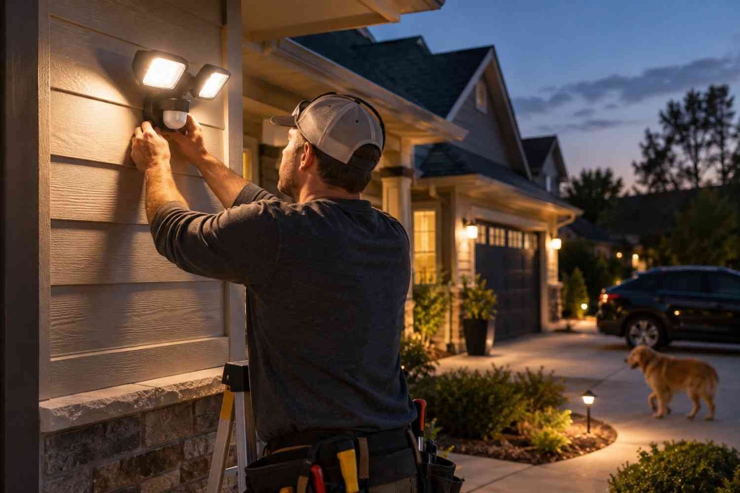 Installing Motion Sensor Outdoor Lights for Better Security and Convenience