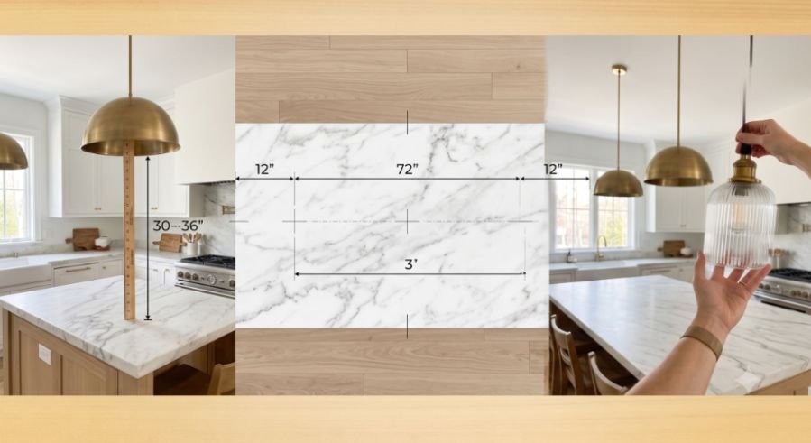 Kitchen Island Pendant Light Spacing and Height Guide