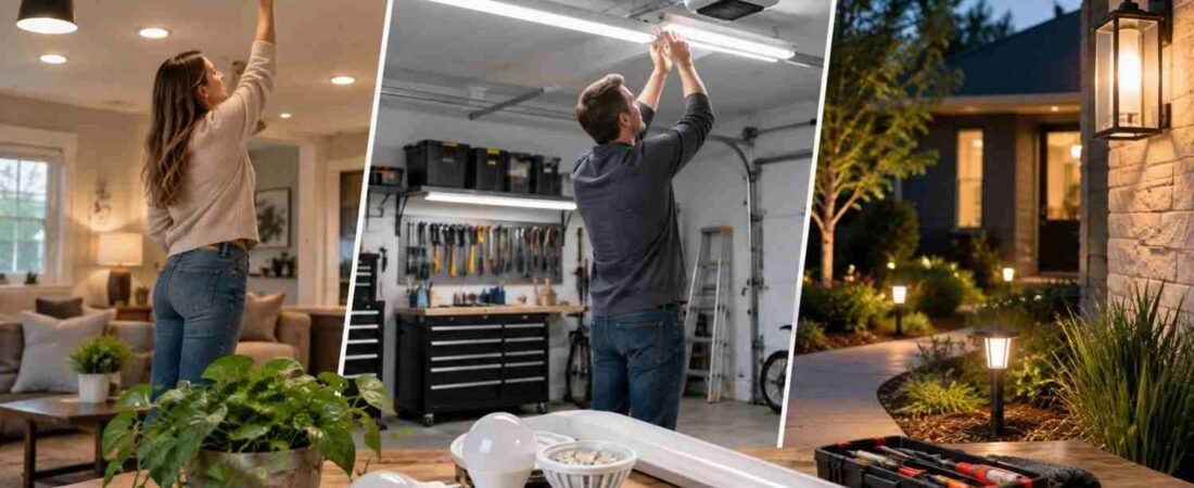 LED Lighting Maintenance Tips for Homes, Garages, and Outdoor Areas