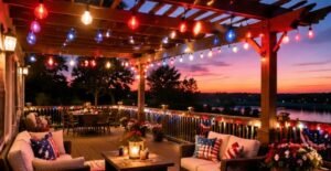 Patriotic Deck Lighting Ideas Outdoors That Turn Your Backyard Into a Celebration Space - Copy