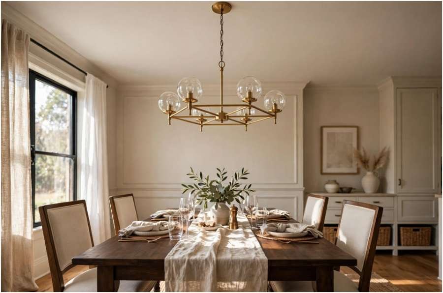 Dining Room Chandelier Size Guide for 8 Foot Ceiling: Exact Math and Spacing