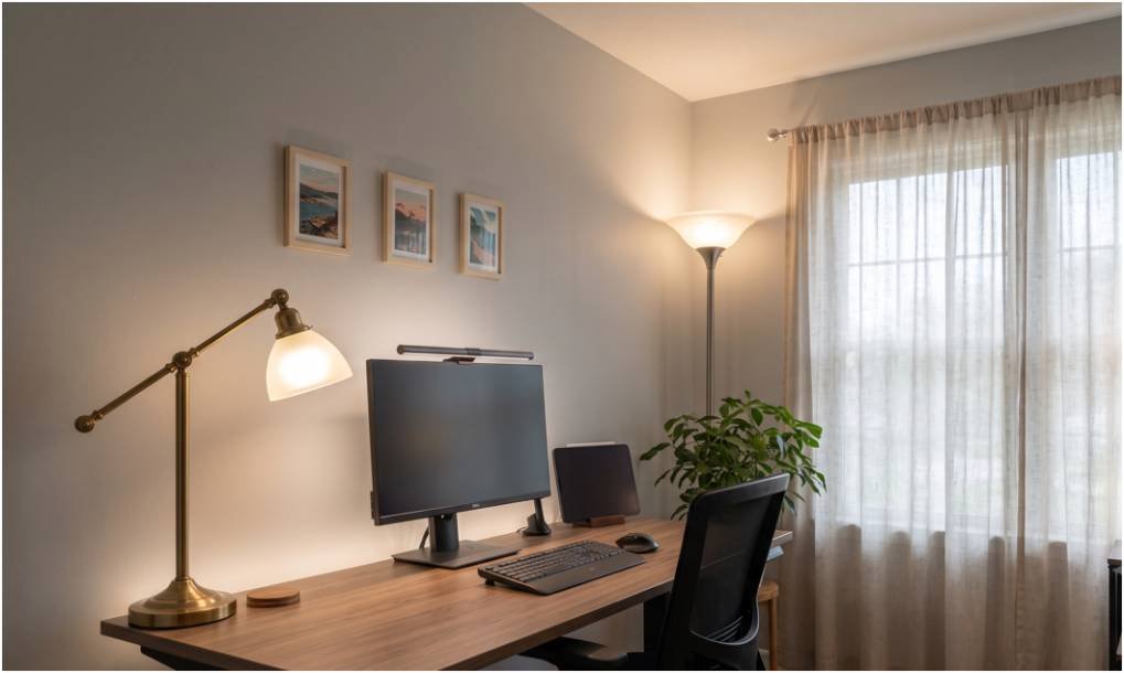 How to Eliminate Harsh Shadows in Home Office Lighting