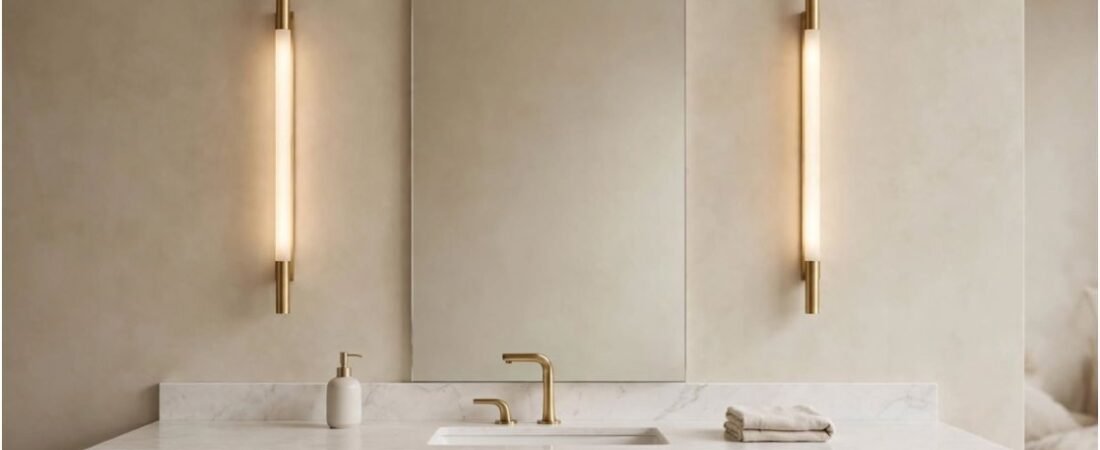Bathroom Vanity Lighting Placement to Prevent Facial Shadows