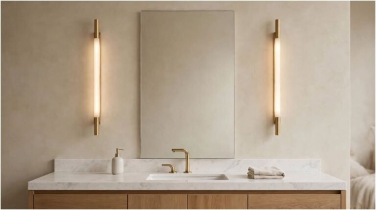 Bathroom Vanity Lighting Placement to Prevent Facial Shadows