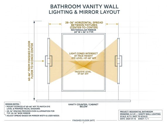 The Cross-Illumination Blueprint: Eye-Level Sconces