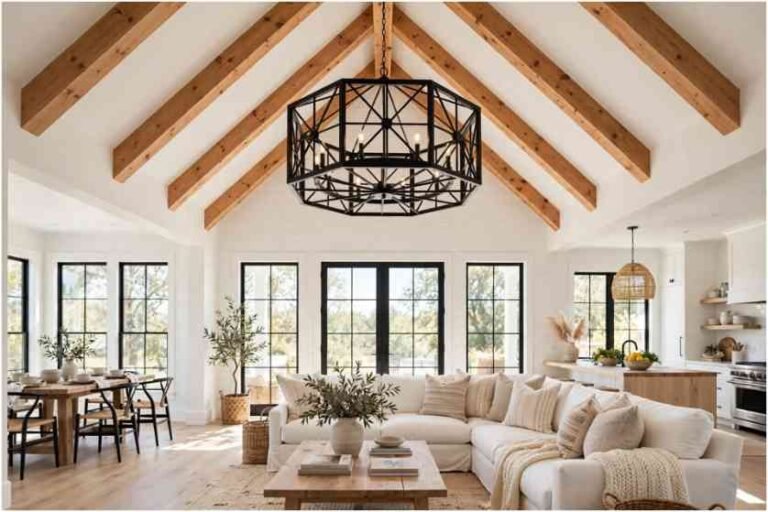 Vaulted Ceiling Indoor Lighting Ideas For Open Concept