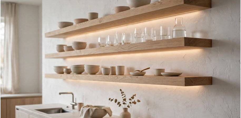 How to Light Open Shelving Without Exposed Cords: A Clean Build Guide