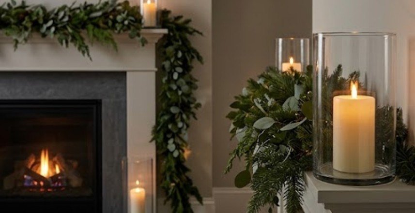 The Art of the Glow Modern Festive Mantel Decorative Lighting Ideas